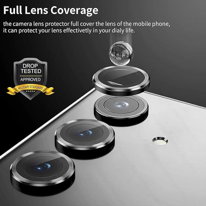 Silver Metallic camera ring lens guard for Vivo V29E - Image 3