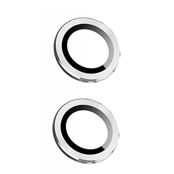 Silver Metallic camera ring lens guard for Apple iphone 13 - Image 2