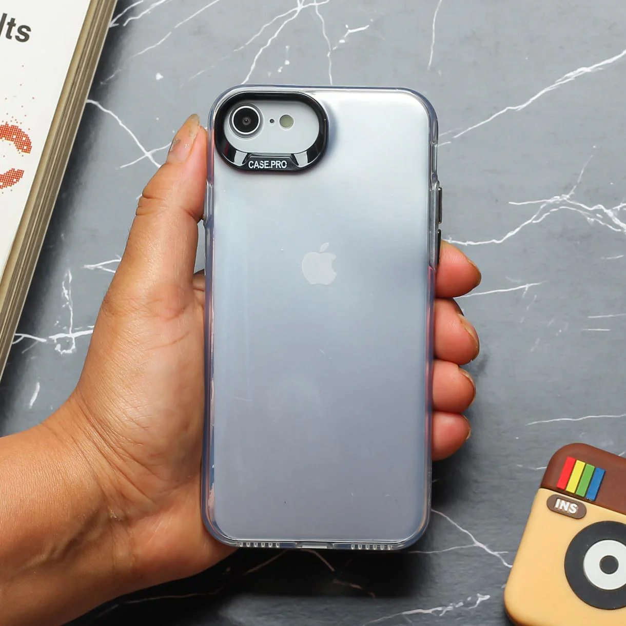 Silver Rgiem Slim Slicone Non-Yellowing Protective Case for Apple Iphone 7