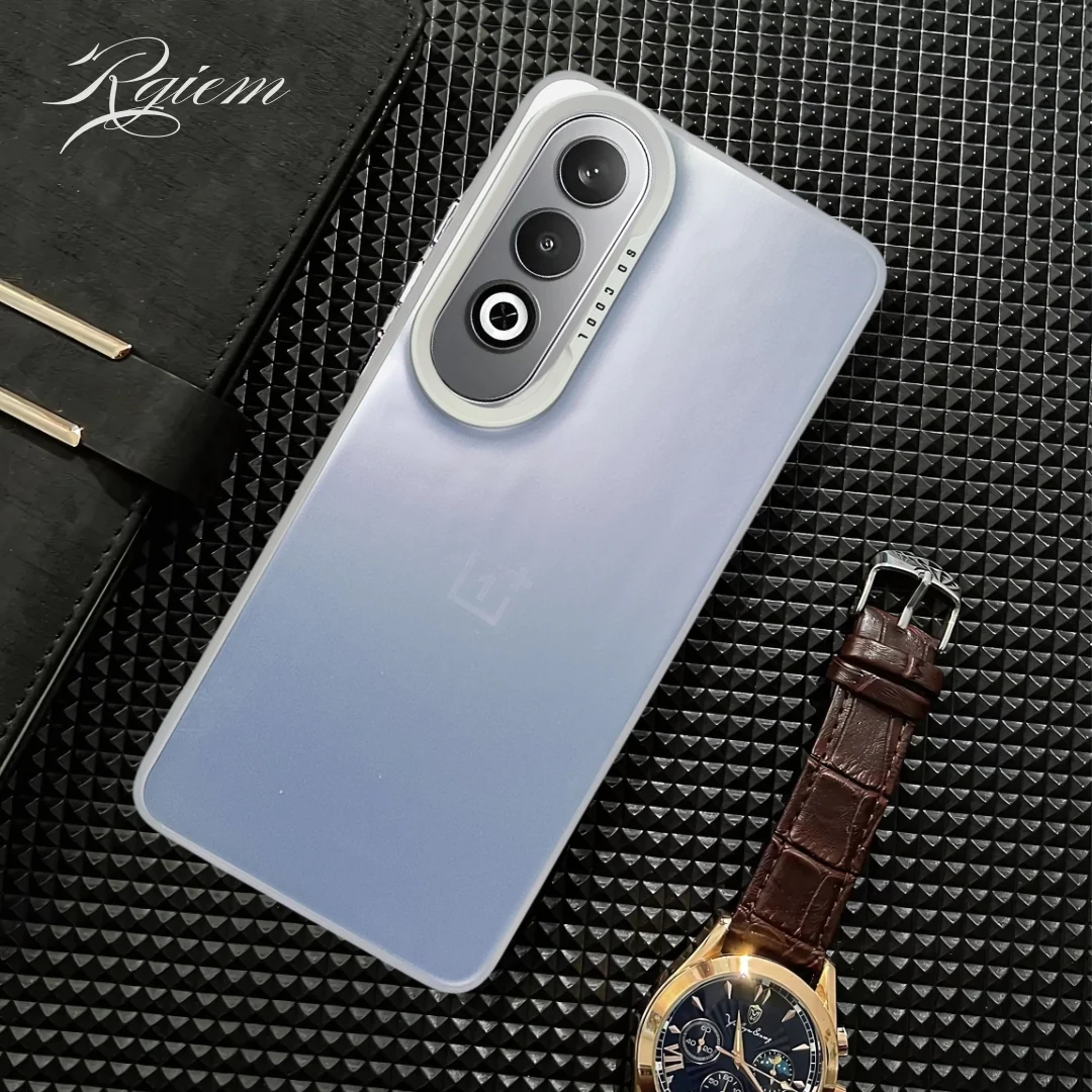 Silver Rgiem Slim Slicone Non-Yellowing Protective Case for Oneplus Nord CE 4