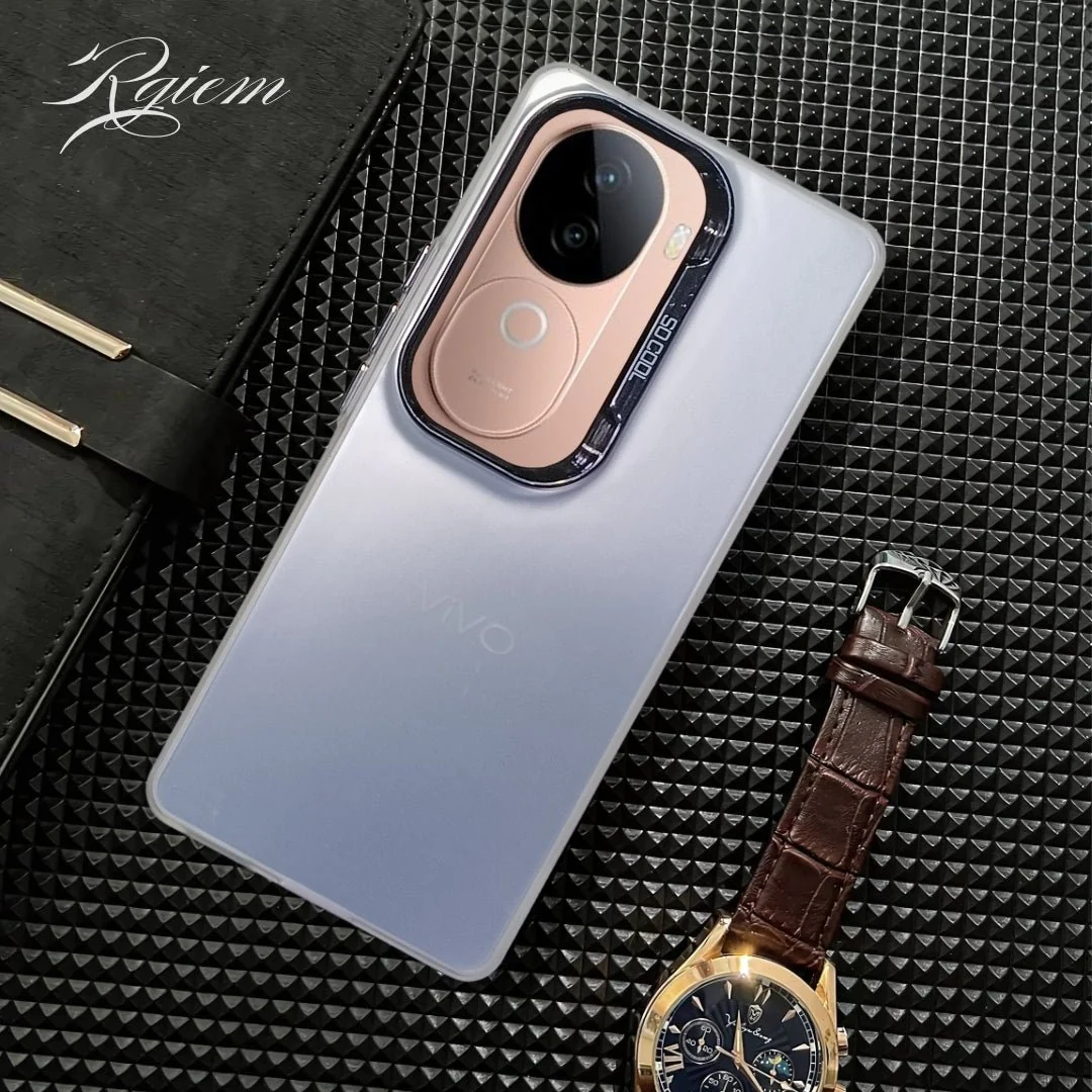 Silver Rgiem Slim Slicone Non-Yellowing Protective Case for Vivo V40E