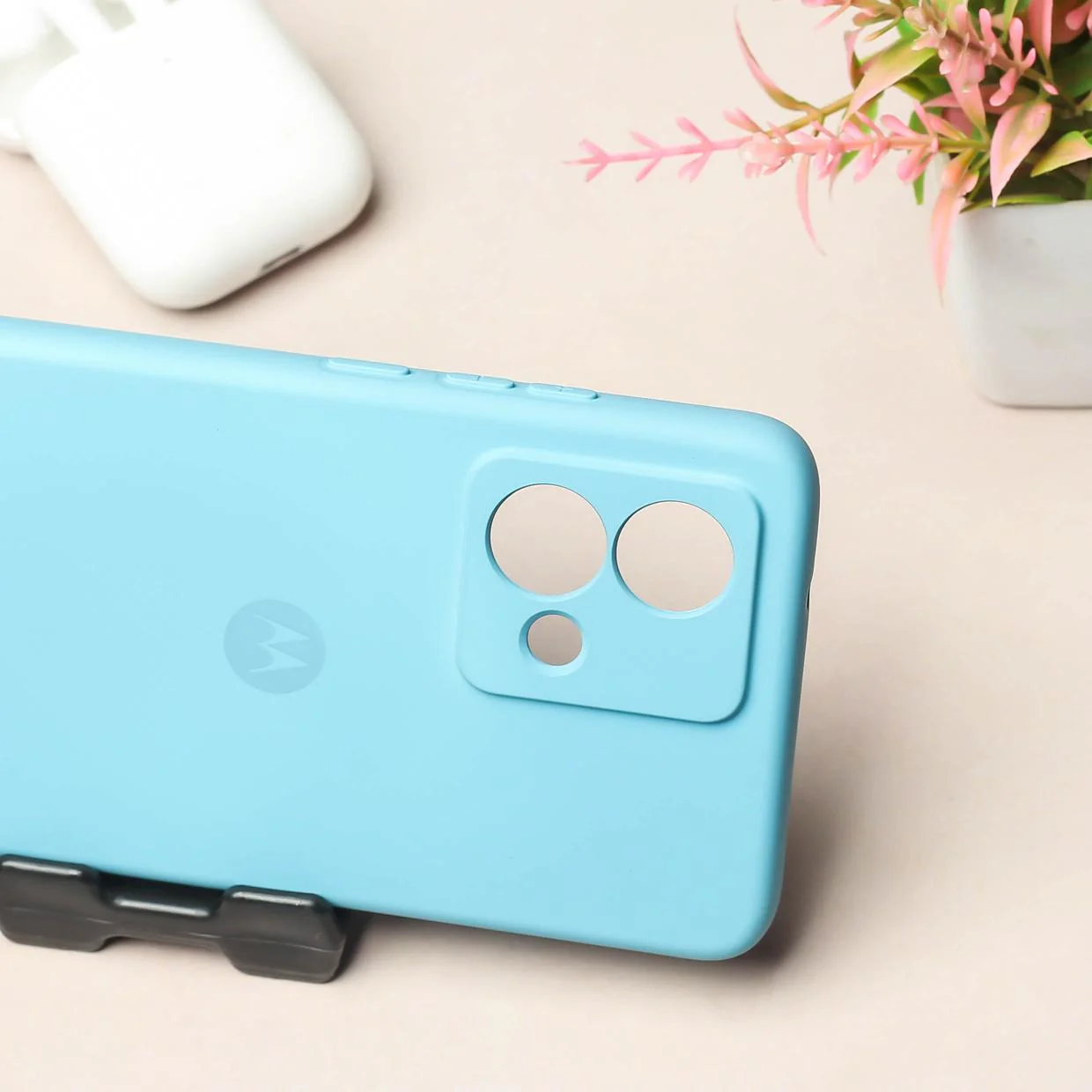 Sky Blue Camera Original Silicone case for Motorola Edge 40 Neo - Image 3