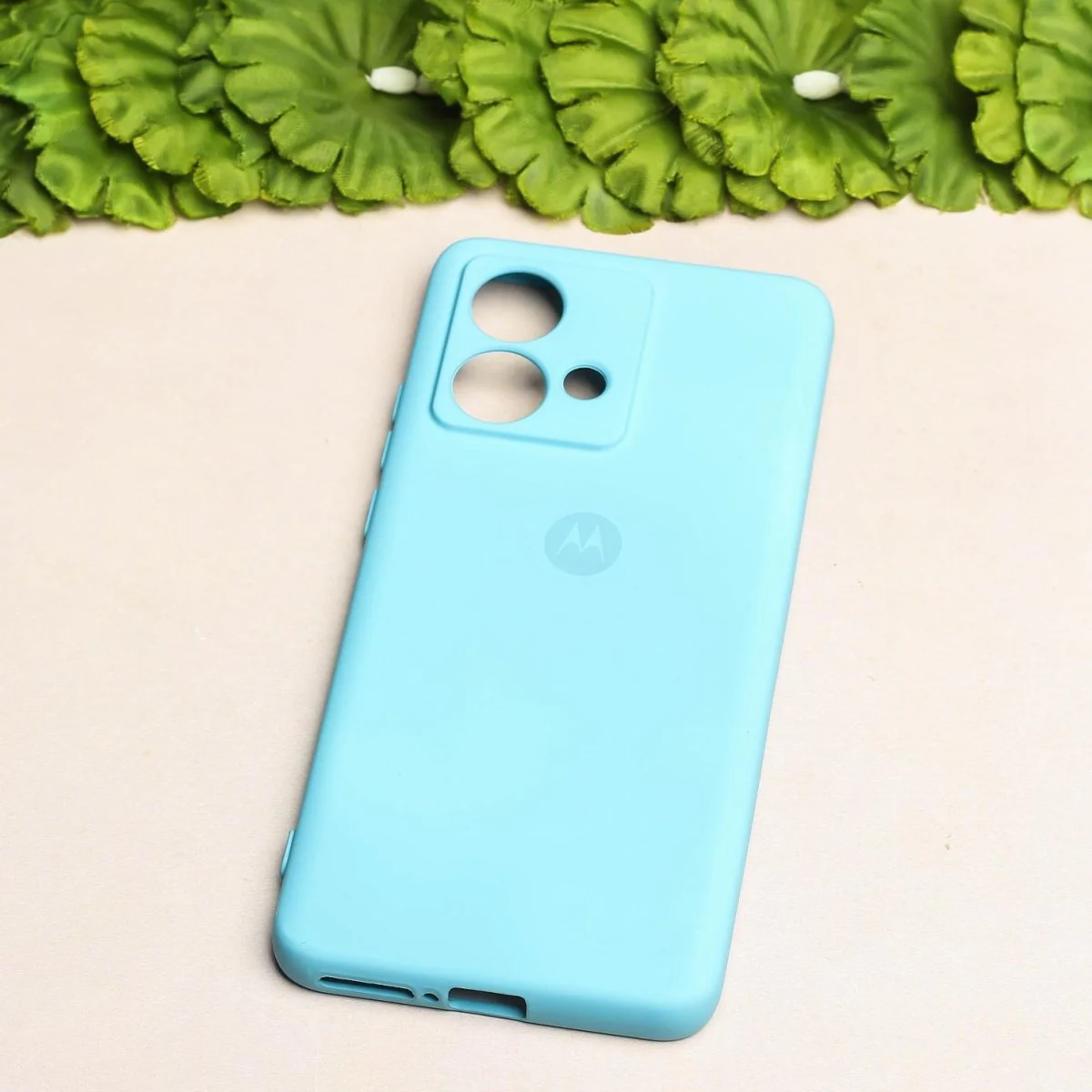 Sky Blue Camera Original Silicone case for Motorola G84 - Image 2
