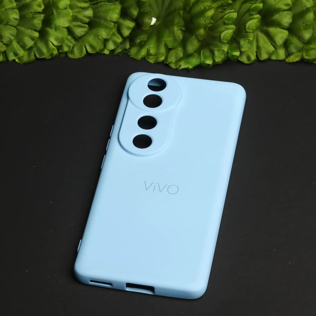 Sky Blue Camera Original Silicone case for Vivo V40 - Image 2