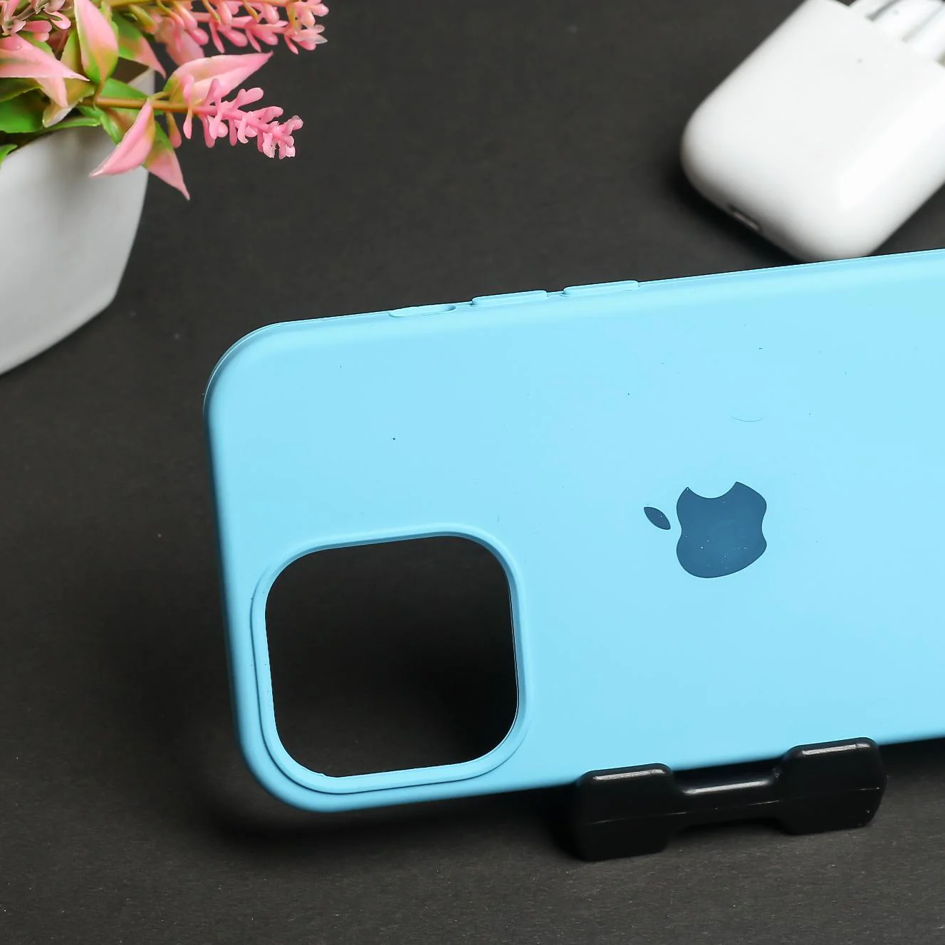 Sky blue Original Silicone case for Apple iphone 11 Pro Max - Image 3
