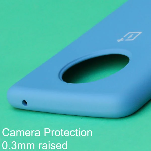 Sky Blue Original Silicone case for Oneplus 7T - Image 4