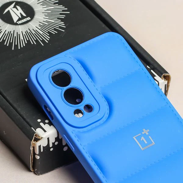Sky Blue Puffon silicone case for Oneplus Nord 2 - Image 4