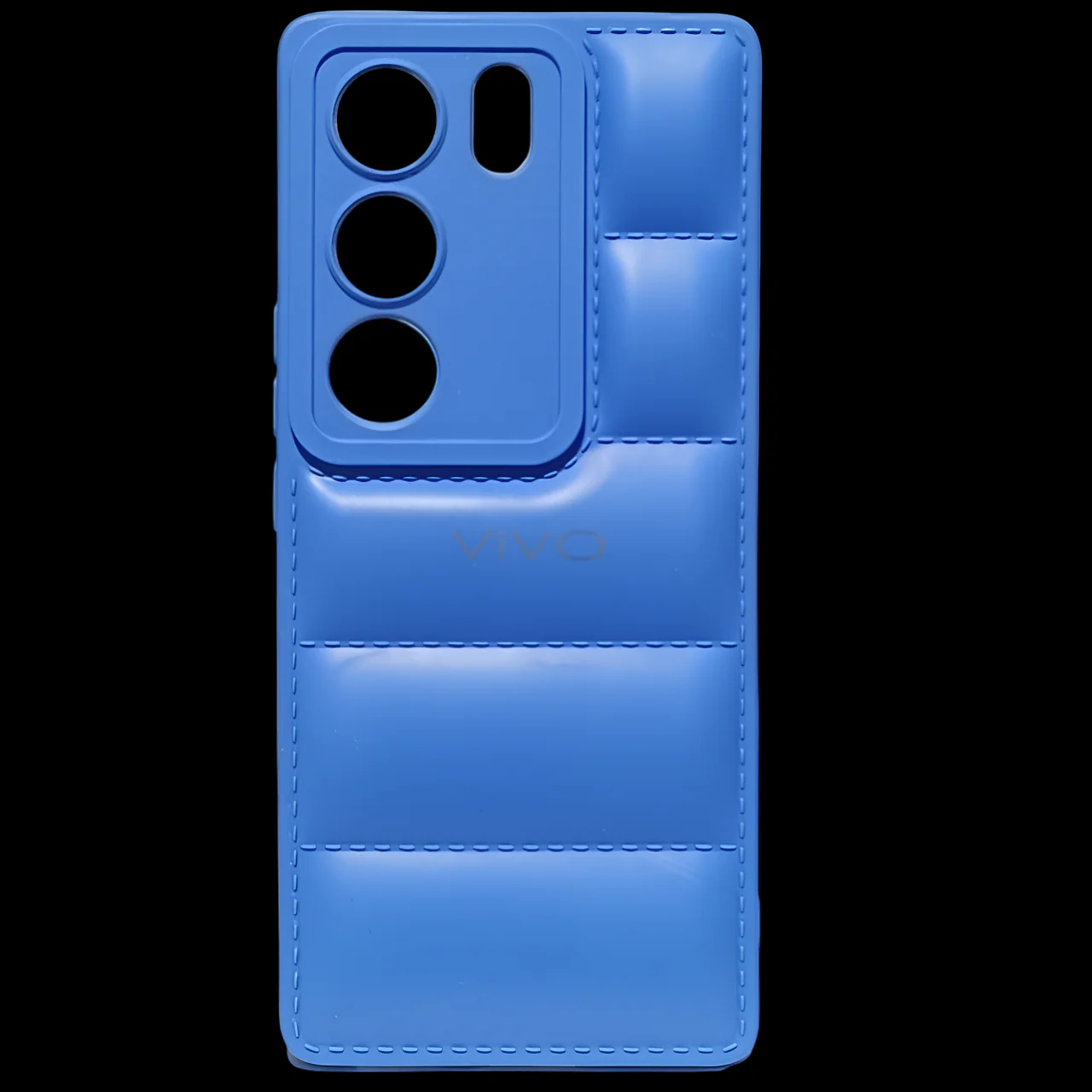 Sky Blue Puffon silicone case for Vivo V29 5G