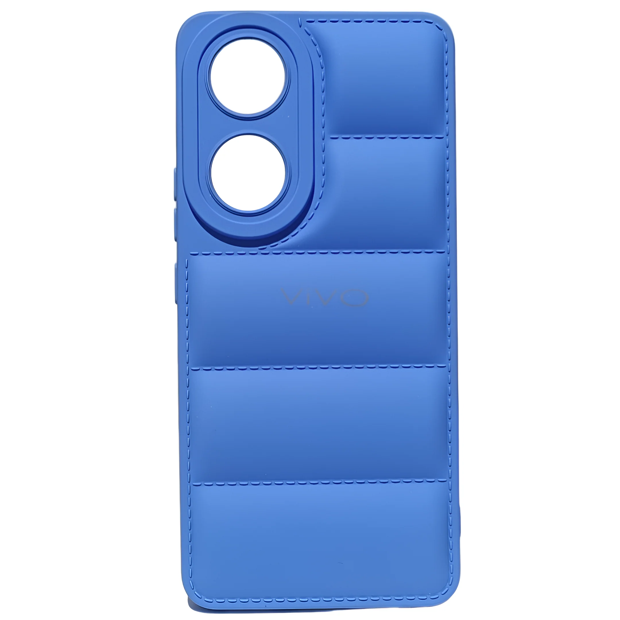 Sky Blue Puffon silicone case for Vivo Y100 - Image 2