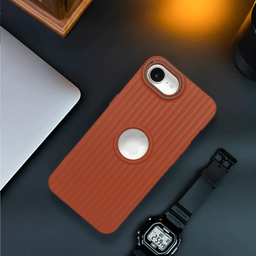 SleekLine Brown Silicone Case for Apple Iphone 16e - Image 5