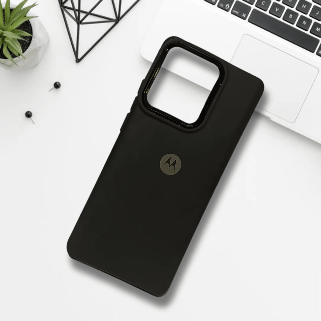 Spoov Black Silicone Case for Motorola Edge 40