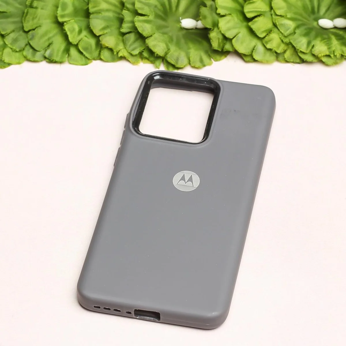 Spoov Grey Silicone Case for Motorola Edge 40 - Image 2