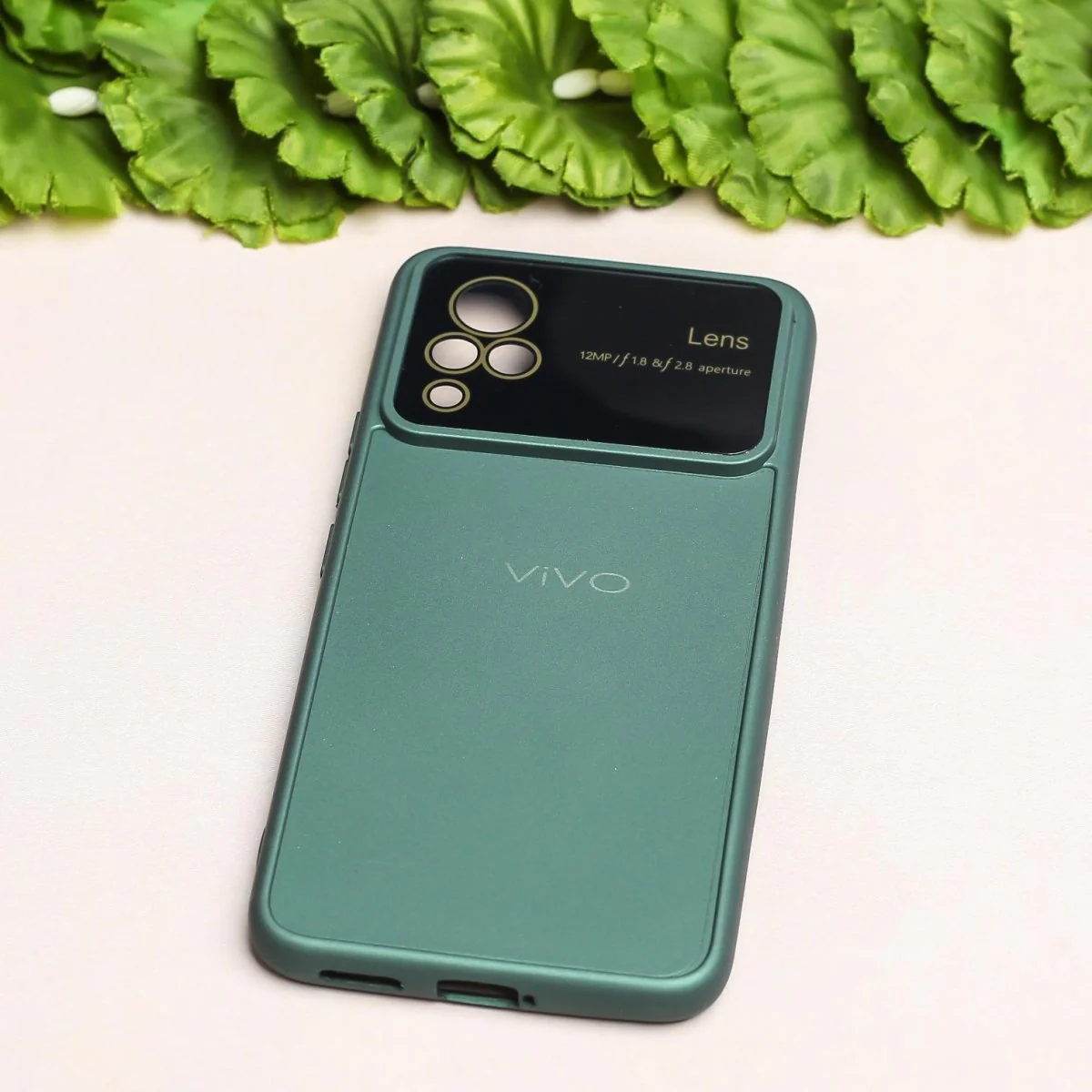 Spoov Luxury Dark Green Silicone Case for Vivo V21 - Image 2