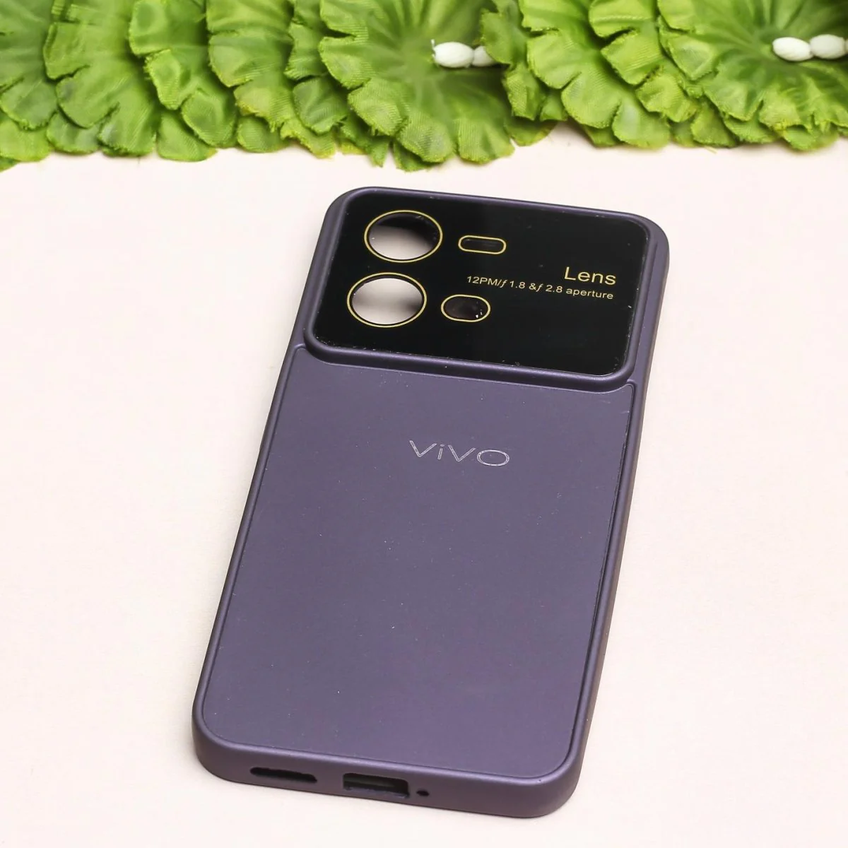 Spoov Luxury Deep Purple Silicone Case for Vivo V25 - Image 2
