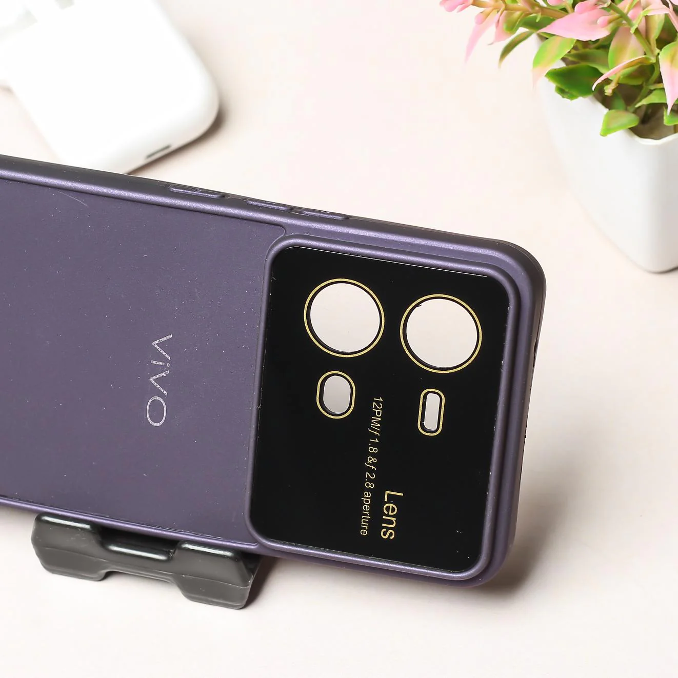 Spoov Luxury Deep Purple Silicone Case for Vivo V25 - Image 3