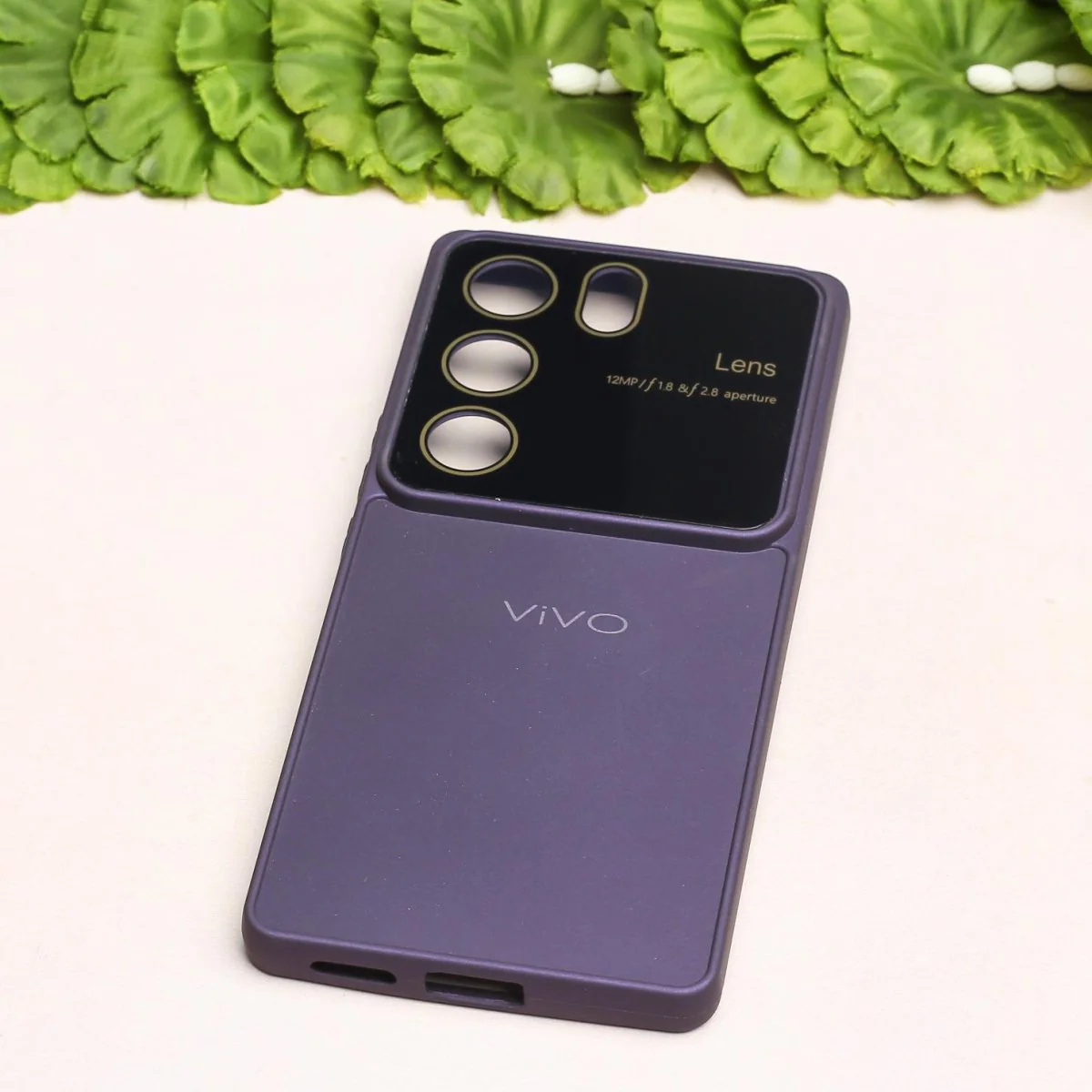 Spoov Luxury Deep Purple Silicone Case for Vivo V29 - Image 2