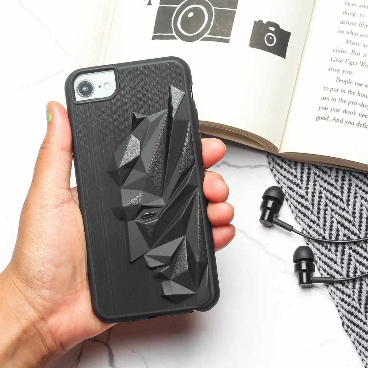 Superhero Engraved logo silicon Case for Apple Iphone 8 - Image 2