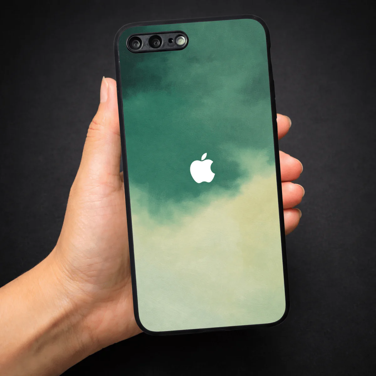 Thunder oil Paint (MB) silicone Case for Apple Iphone 8 Plus