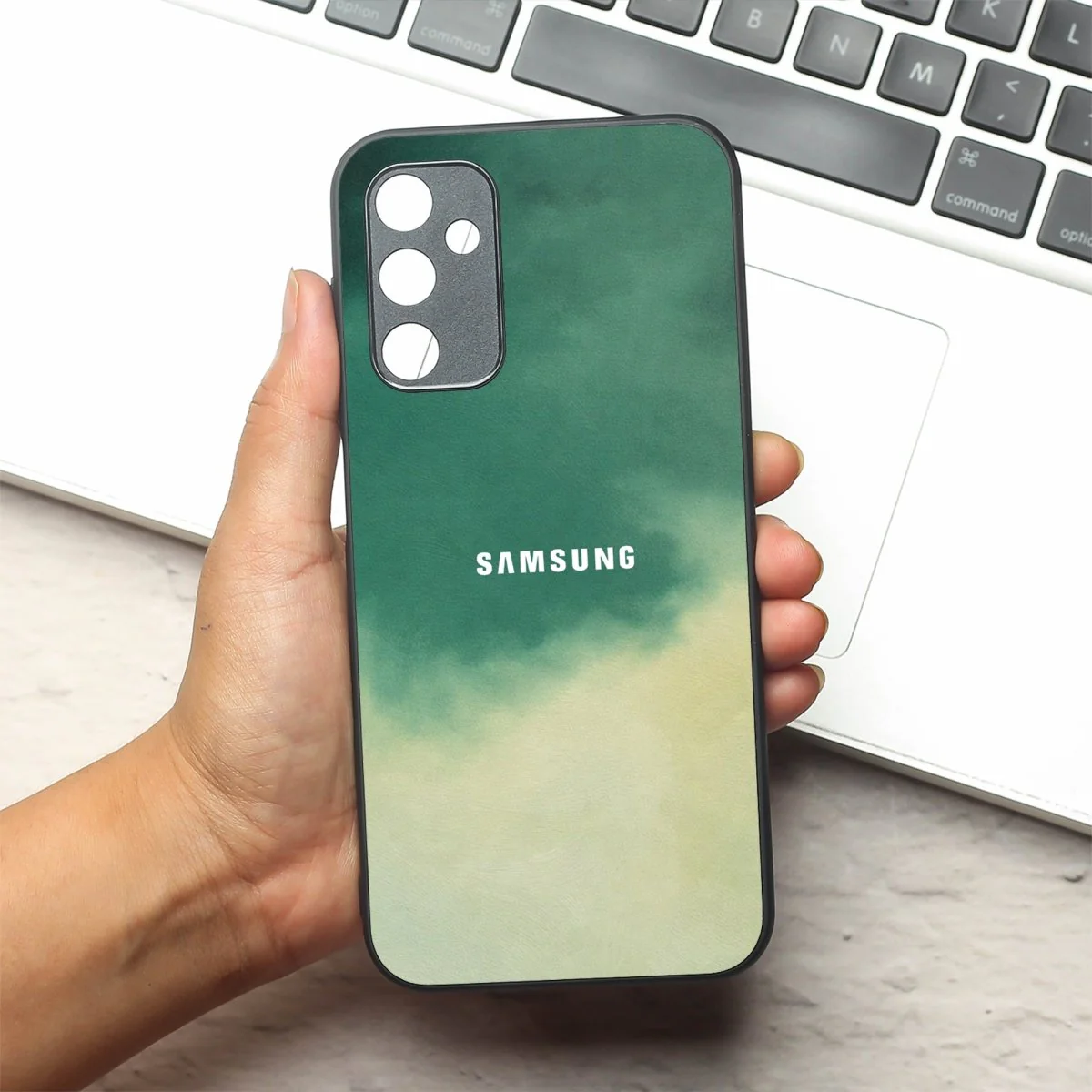 Thunder oil Paint (MB) silicone Case for Samsung A14