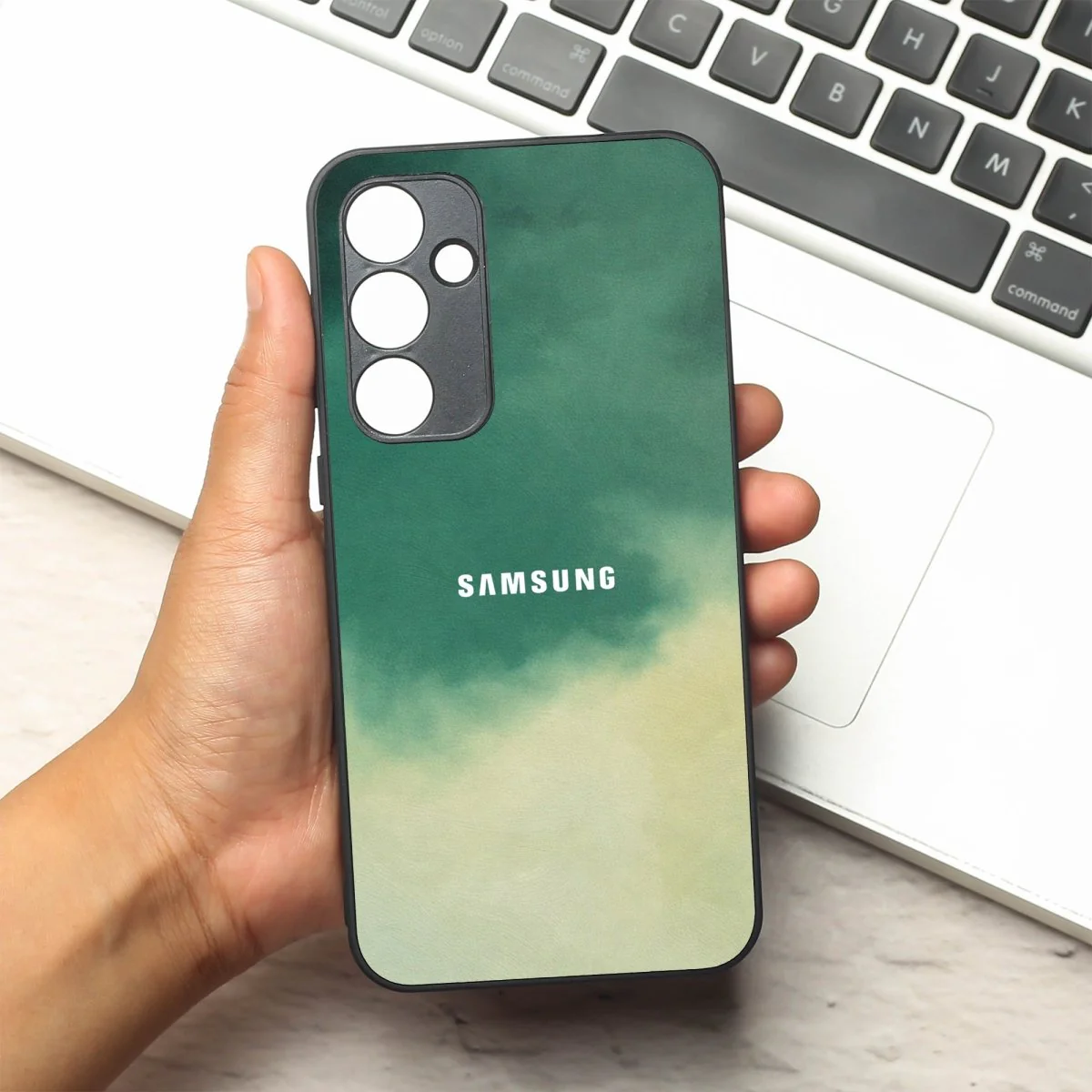 Thunder oil Paint (MB) silicone Case for Samsung A35