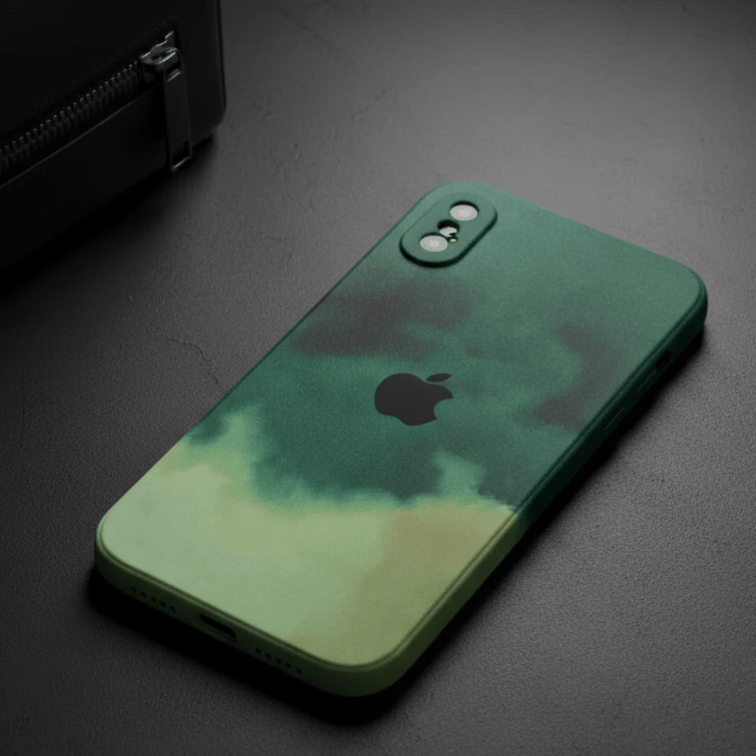 Thunder oil Paint Silicone Case for Apple Iphone X/Xs