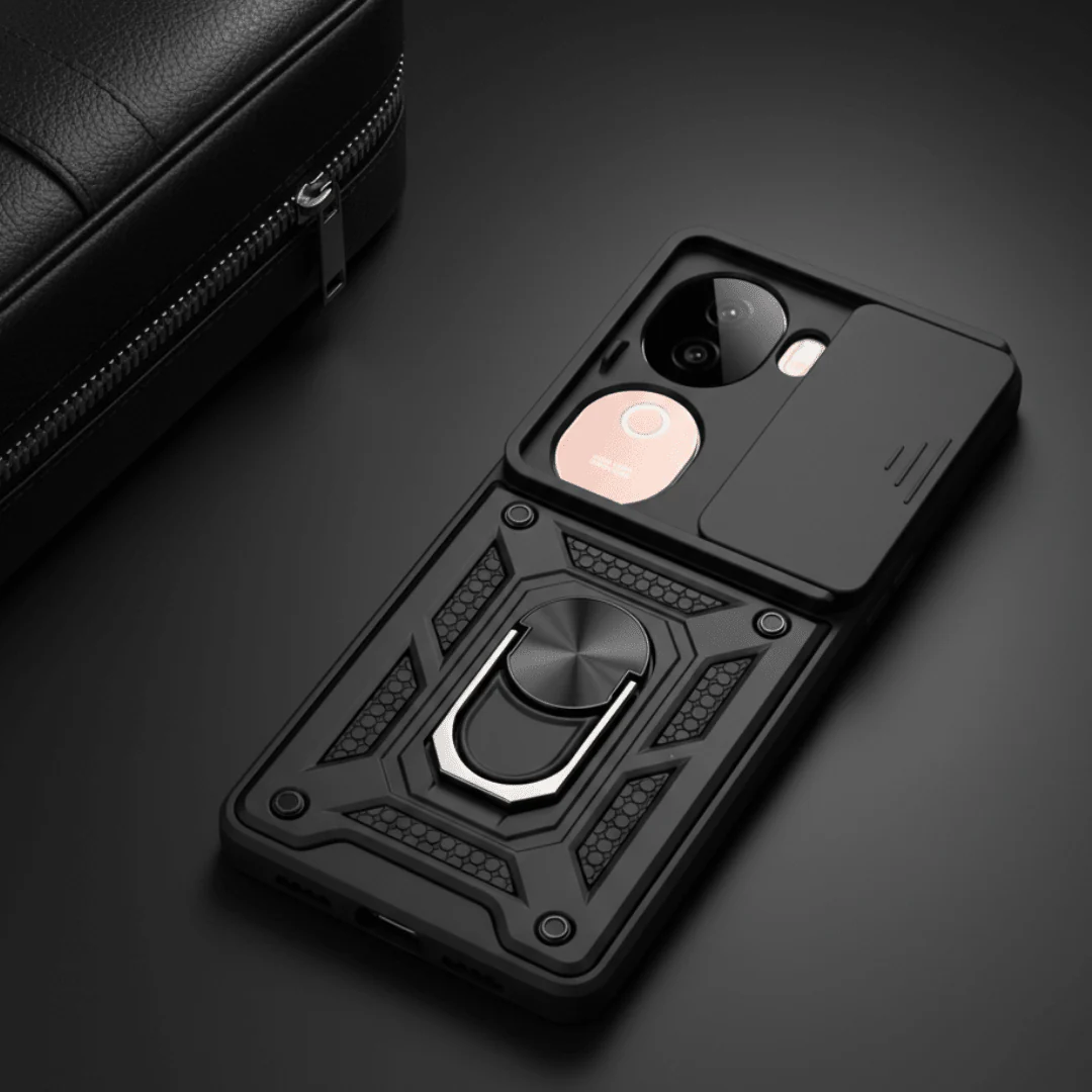 TitanArmor Black Silicone case for Vivo V40e