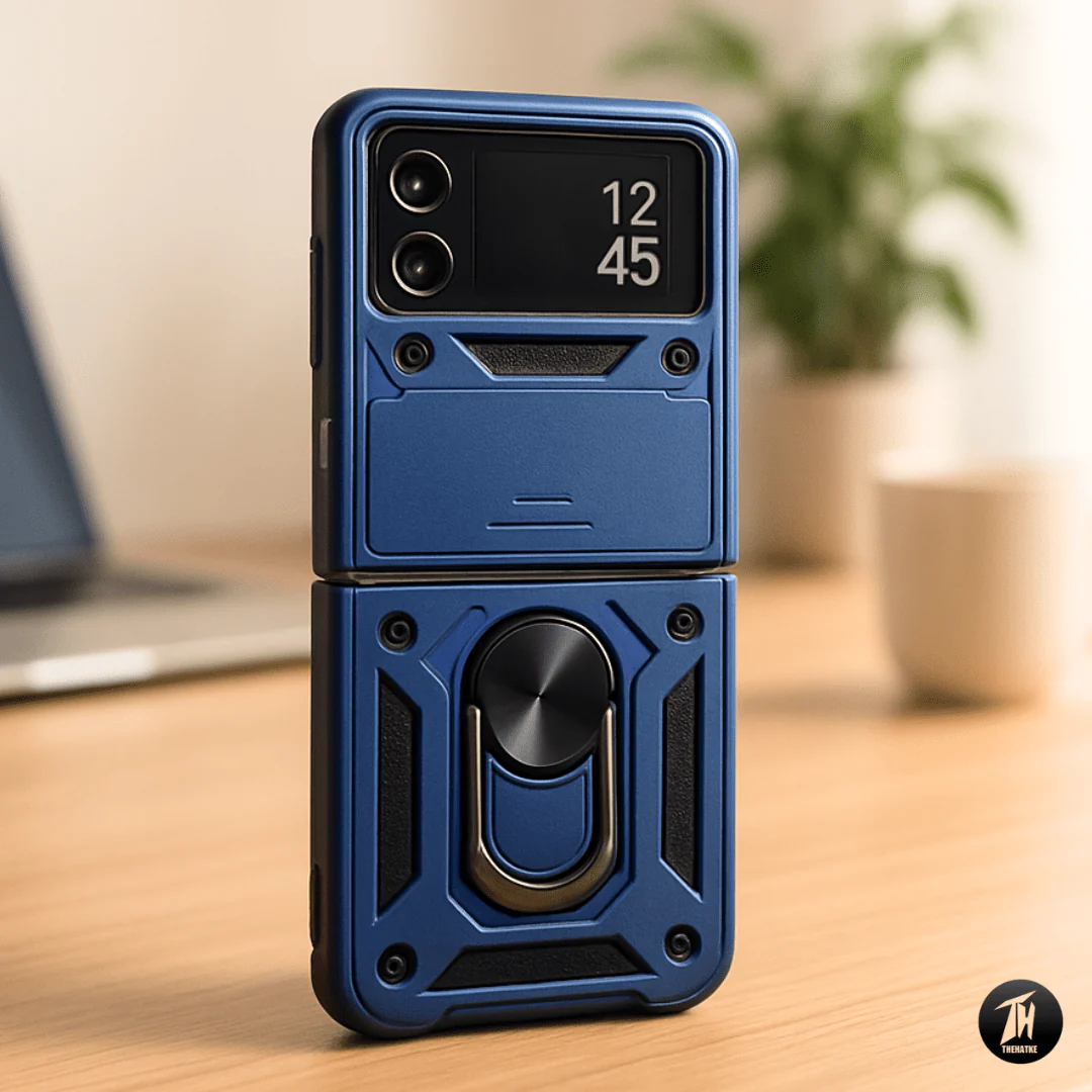 TitanArmor Blue Silicone case for Samsung Z Flip 4 5G