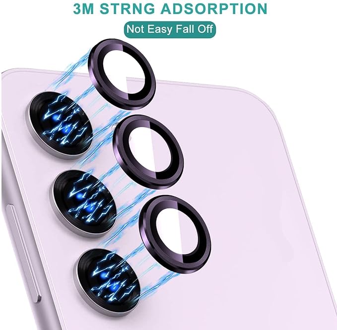 Titanium Voilet Metallic camera ring lens guard for Samsung S24 Plus - Image 2