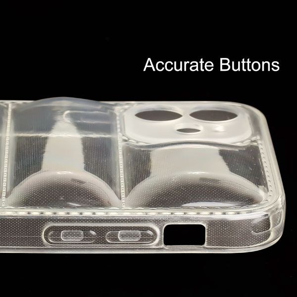 Transparent  Puffon silicone case for Apple iPhone 12 - Image 4