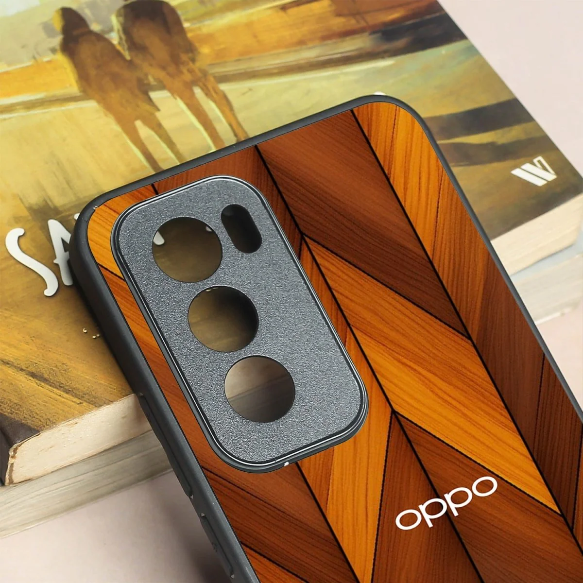 V-Wood Luxe metal back case for Oppo Reno 12 - Image 3