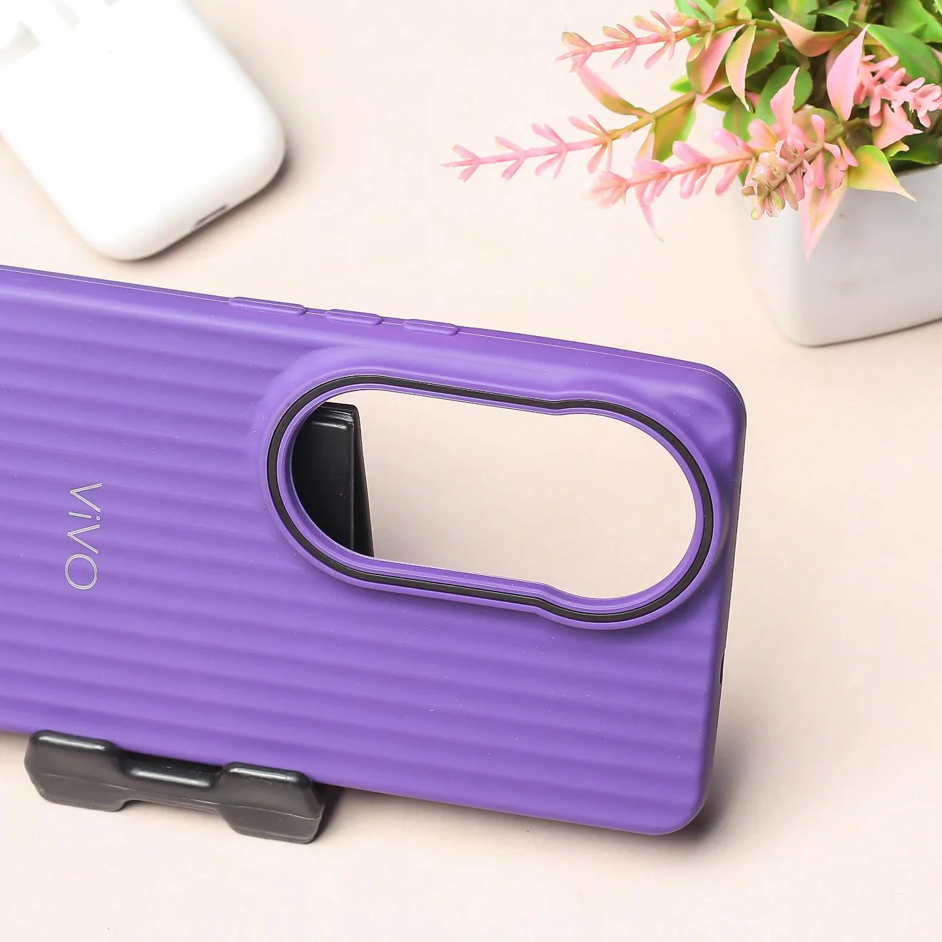 Voilet SleekLine Silicone Case for Vivo V50 - Image 3