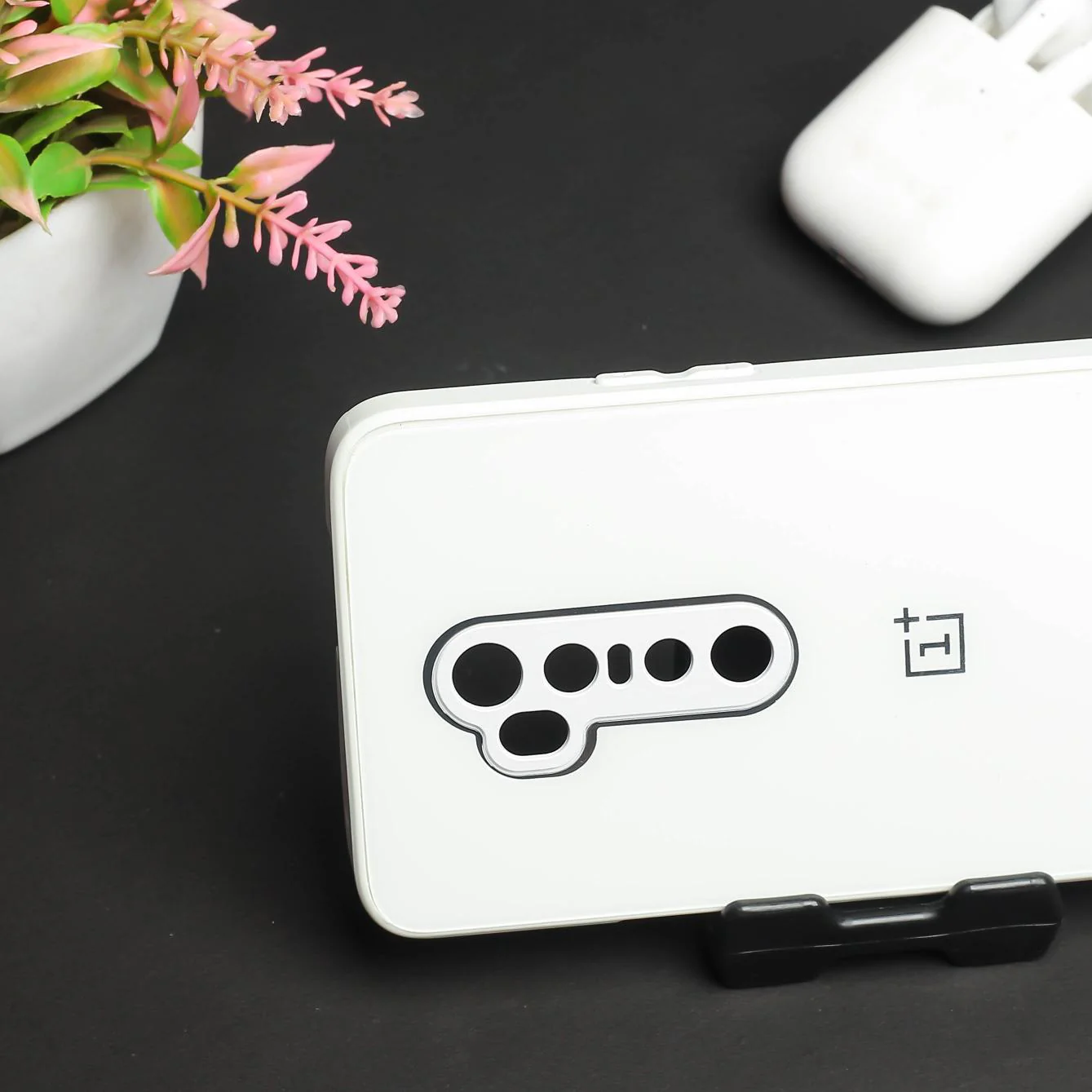 White camera Safe mirror case for Oneplus 7 Pro - Image 3