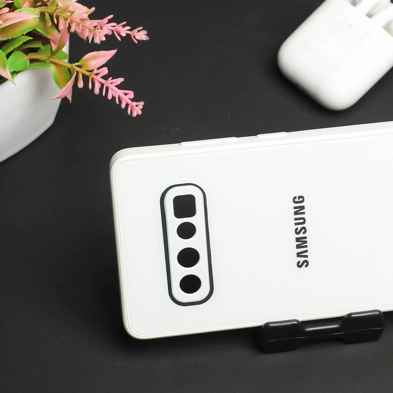 White camera Safe mirror case for Samsung S10 Plus - Image 3