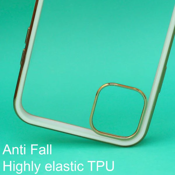 White Electroplated Transparent Case for Apple iphone 11 Pro Max - Image 3