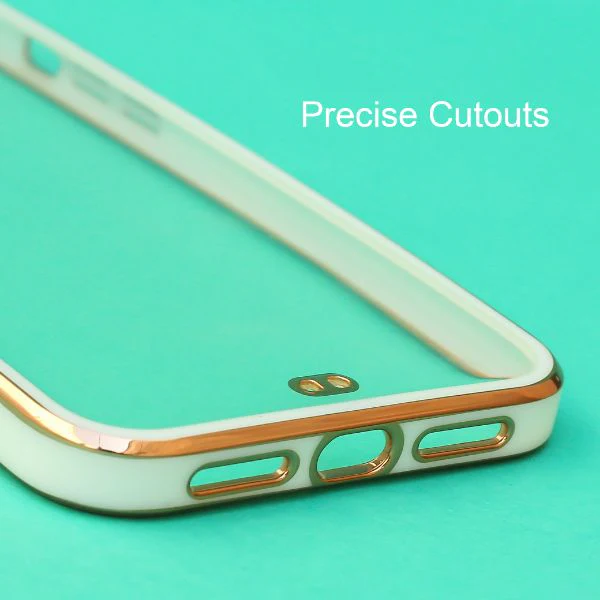 White Electroplated Transparent Case for Apple iphone 11 Pro Max - Image 6