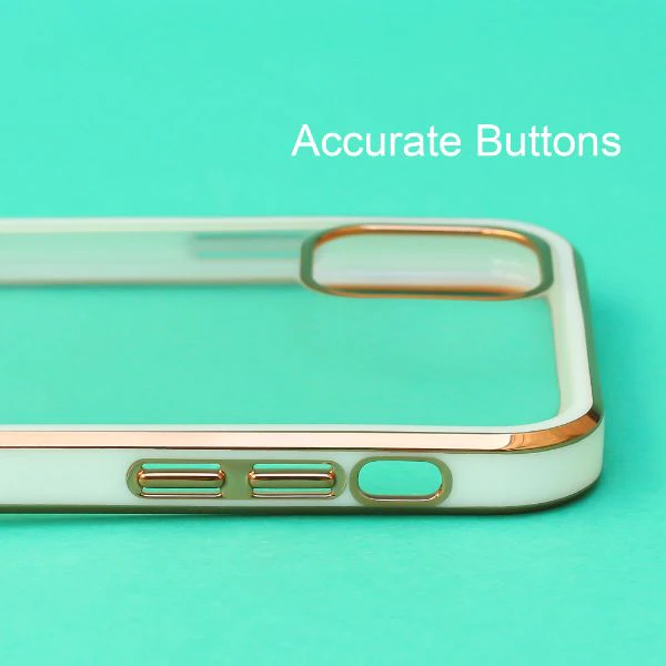 White Electroplated Transparent Case for Apple iphone 12 Pro Max - Image 5