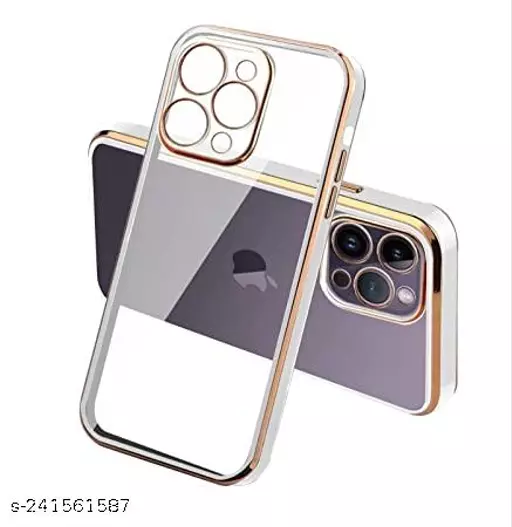 White Electroplated Transparent Case for Apple iphone 13 Pro Max