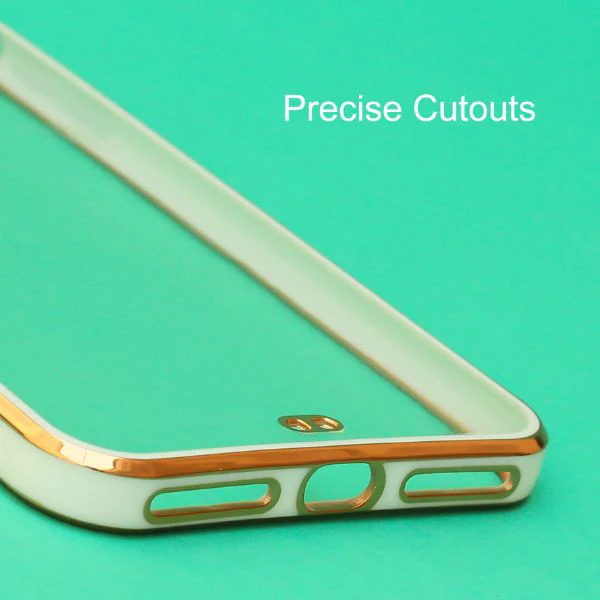White Electroplated Transparent Case for Apple iphone 7 Plus - Image 5