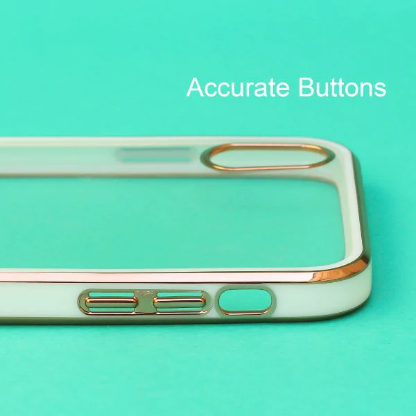 White Electroplated Transparent Case for Apple iphone X/Xs - Image 4