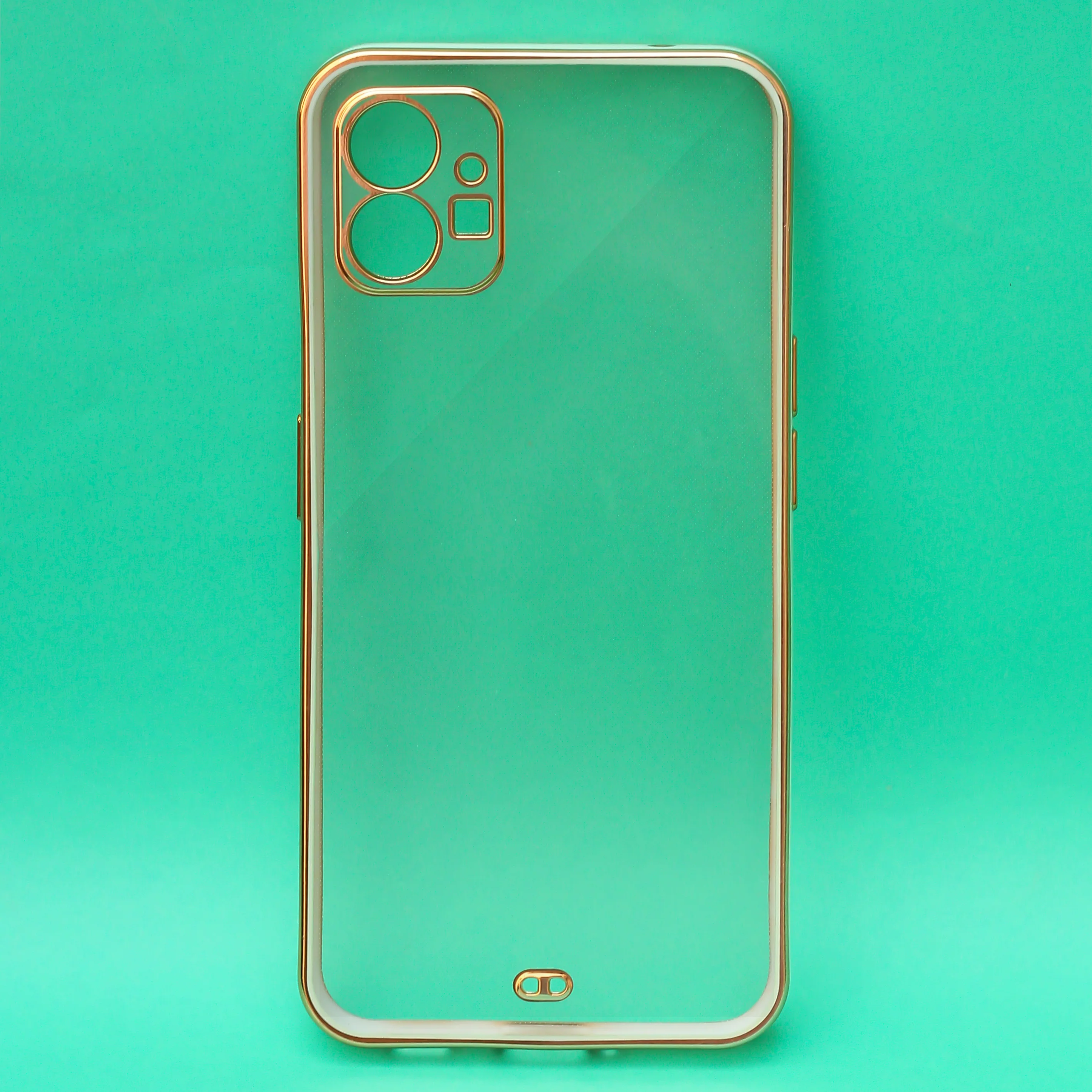 White Electroplated Transparent Case for Nothing Phone 1 - Image 2