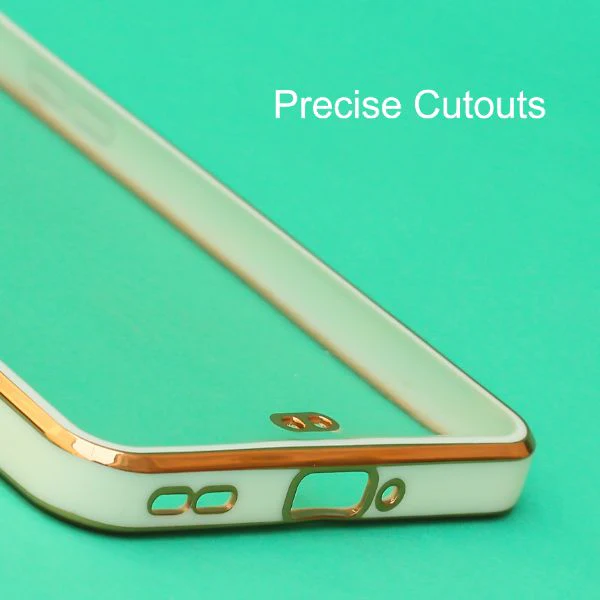 White Electroplated Transparent Case for Oneplus 8T - Image 5