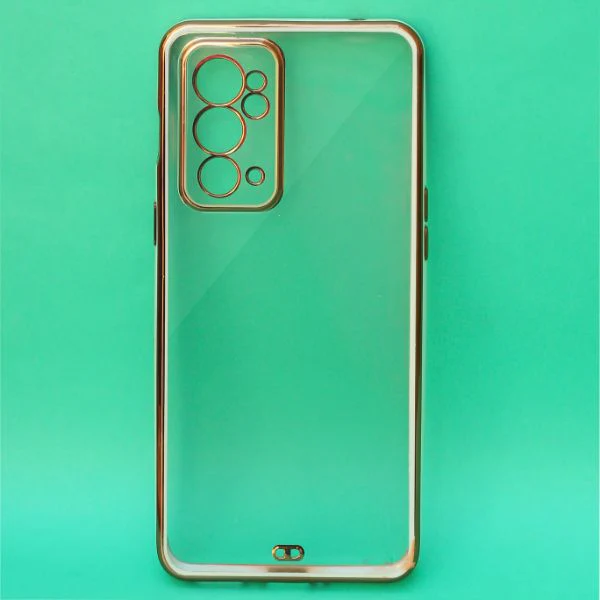 White Electroplated Transparent Case for Oneplus 9RT - Image 2