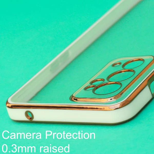 White Electroplated Transparent Case for Oneplus 9RT - Image 5