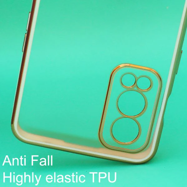 White Electroplated Transparent Case for Oneplus Nord 2 - Image 2