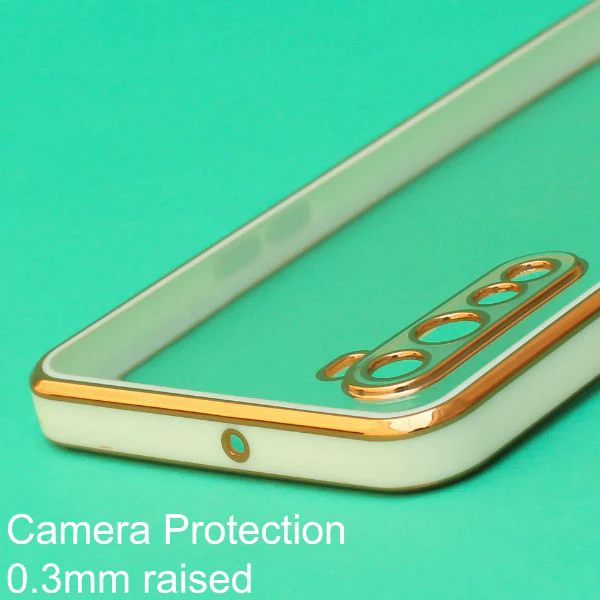 White Electroplated Transparent Case for Oneplus Nord - Image 4