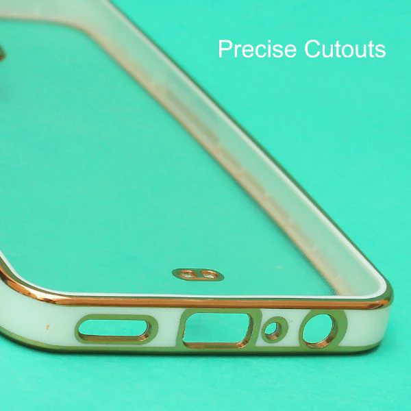 White Electroplated Transparent Case for Oneplus Nord CE 2 - Image 6