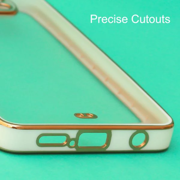 White Electroplated Transparent Case for Poco X3 - Image 5