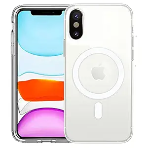 White MagSafe Clear Transparent Silicone case for Apple iphone Xs Max