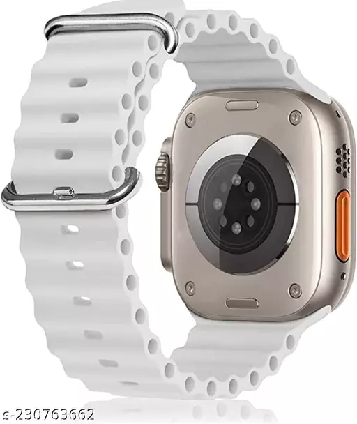 White Ocean Loop Watch Strap For apple For Apple Watch SERIES 7 (42mm/44mm/45mm/46mm/49mm) - Image 2