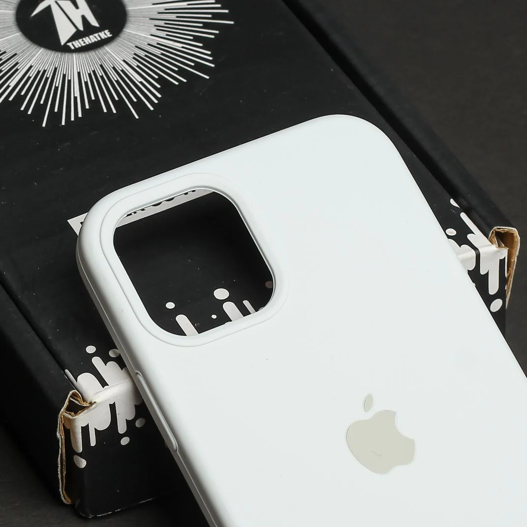 White Original Silicone case for Apple iphone 11 - Image 4